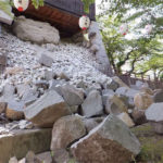 熊本地震 熊本市 被害状況［ルフィ銅像 熊本復興プロジェクト］
