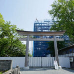 2023年 阿蘇神社 復旧状況；解体工事 期間